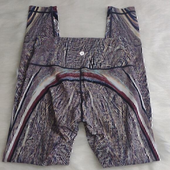 lululemon athletica Pants - Lululemon Wunder Under Hi-Rise Tight size 6 color Polychromatic